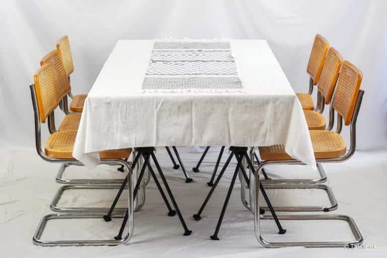 4 TakTables™ connected with tablecloth