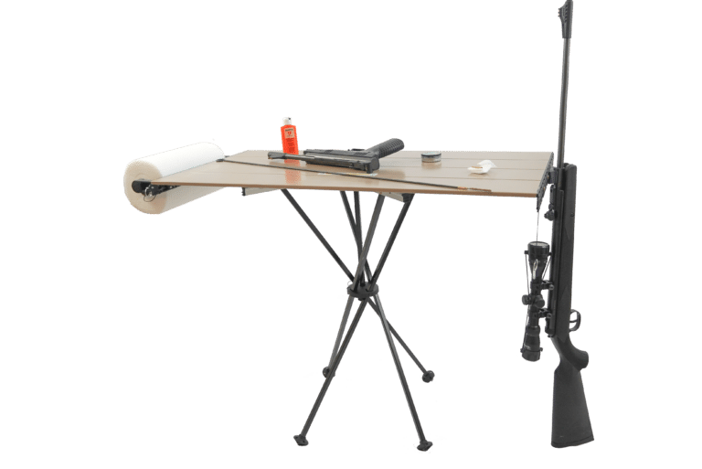 Using TakTable to clean pellet guns - low angle