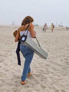 Carrying Taktable to use at the beach