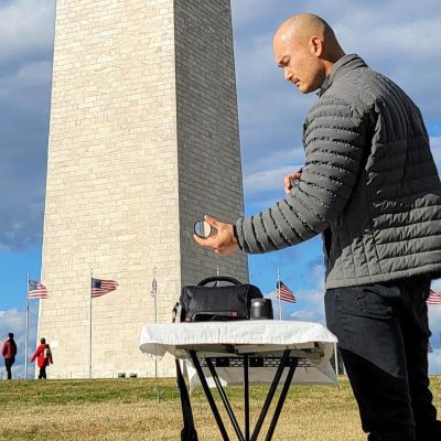 TakTable™ at the Washington Monument with macro lens